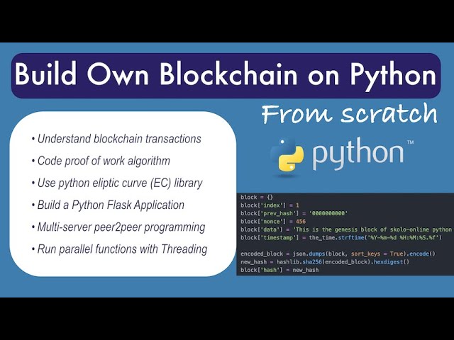 Crypto Market Pool - Create a simple blockchain in Python