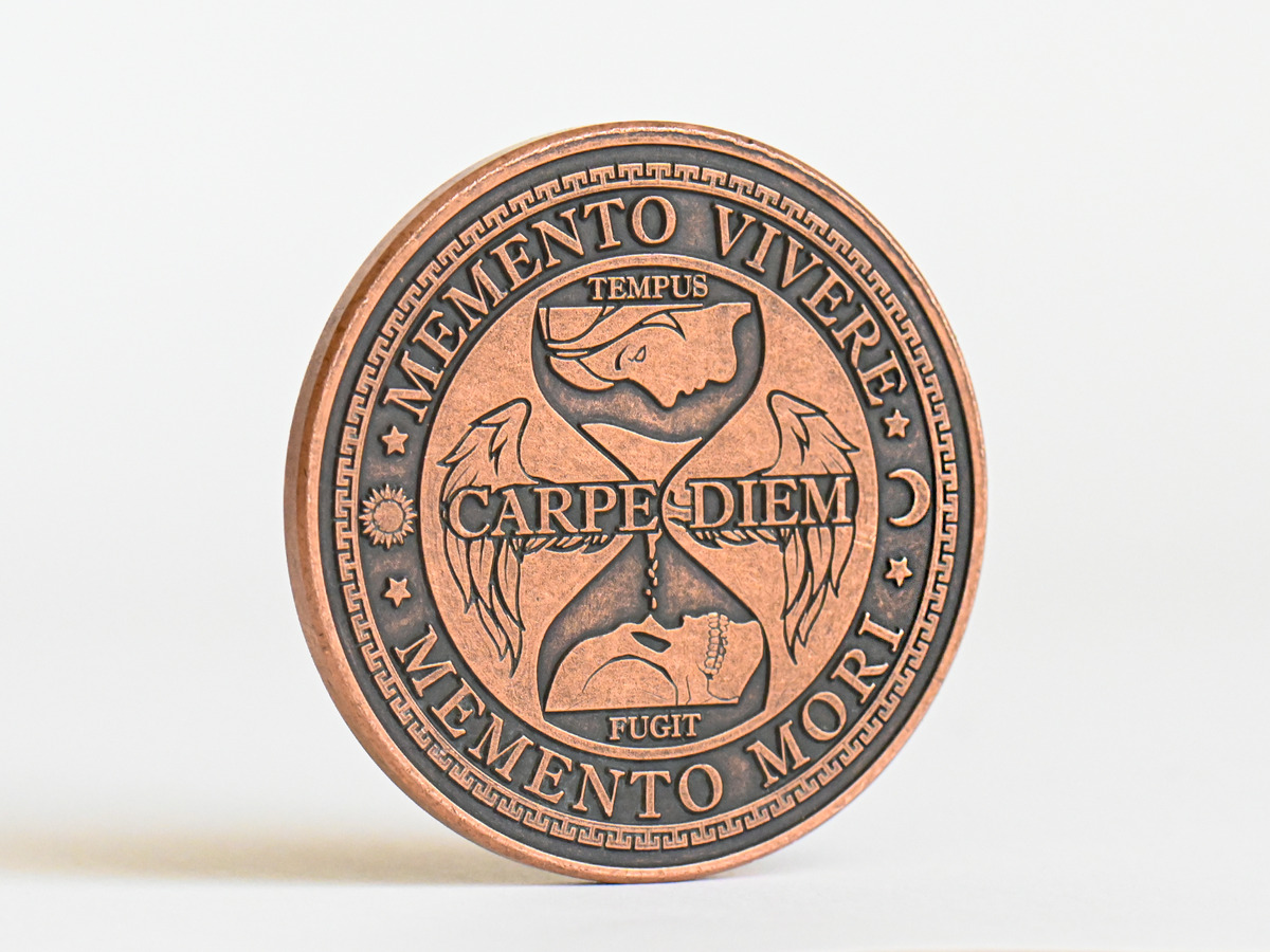 Carpe Diem Coin | Memento mori coin, Coins, Memento vivere