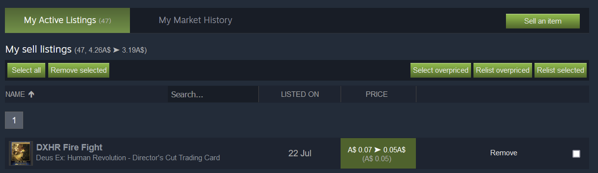 Market listing confirmation problem :: Steam Community Market