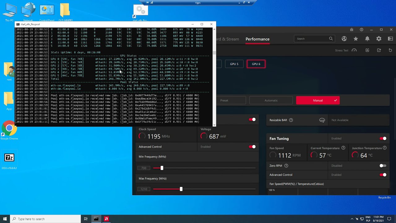 Radeon VII Mining Settings