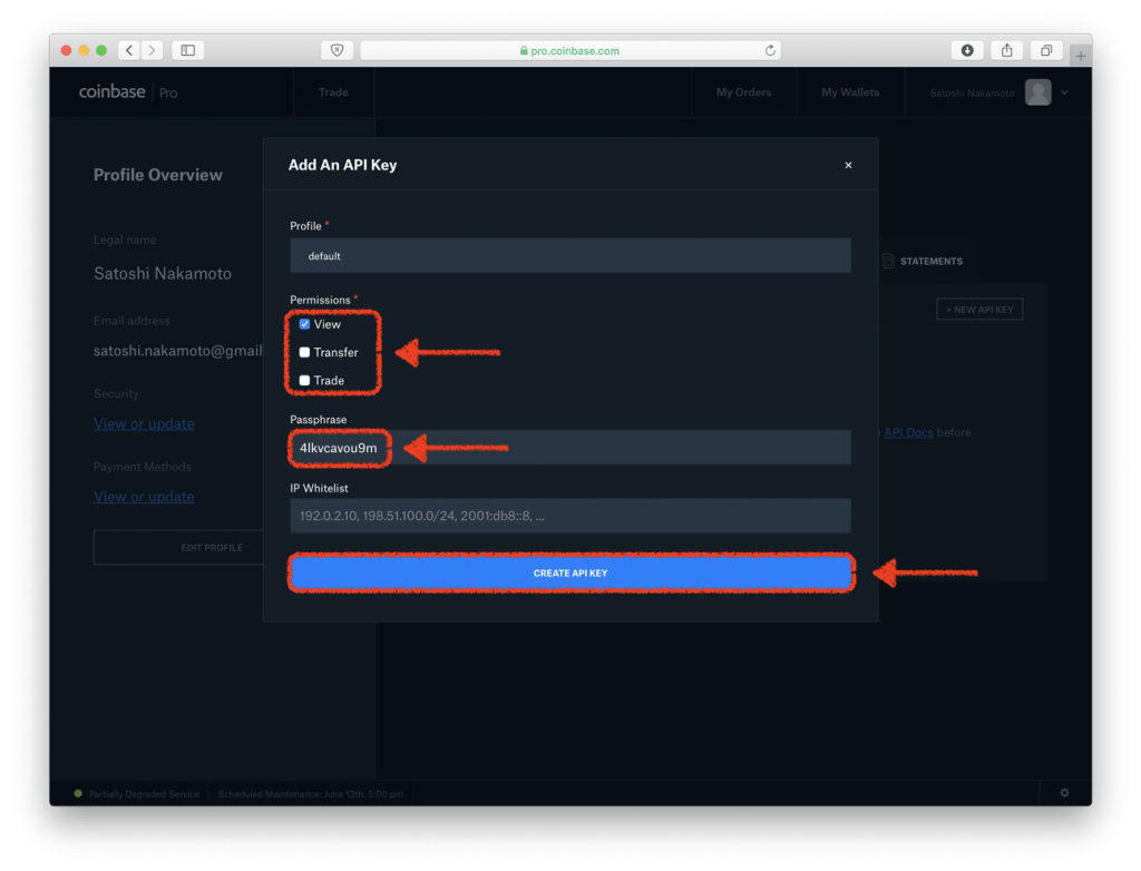 About API key permissions query endpoint - Share Feedback - Coinbase Cloud Forum