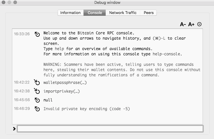 Help:How to import private keys in Bitcoin Core + - Bitcoin Wiki