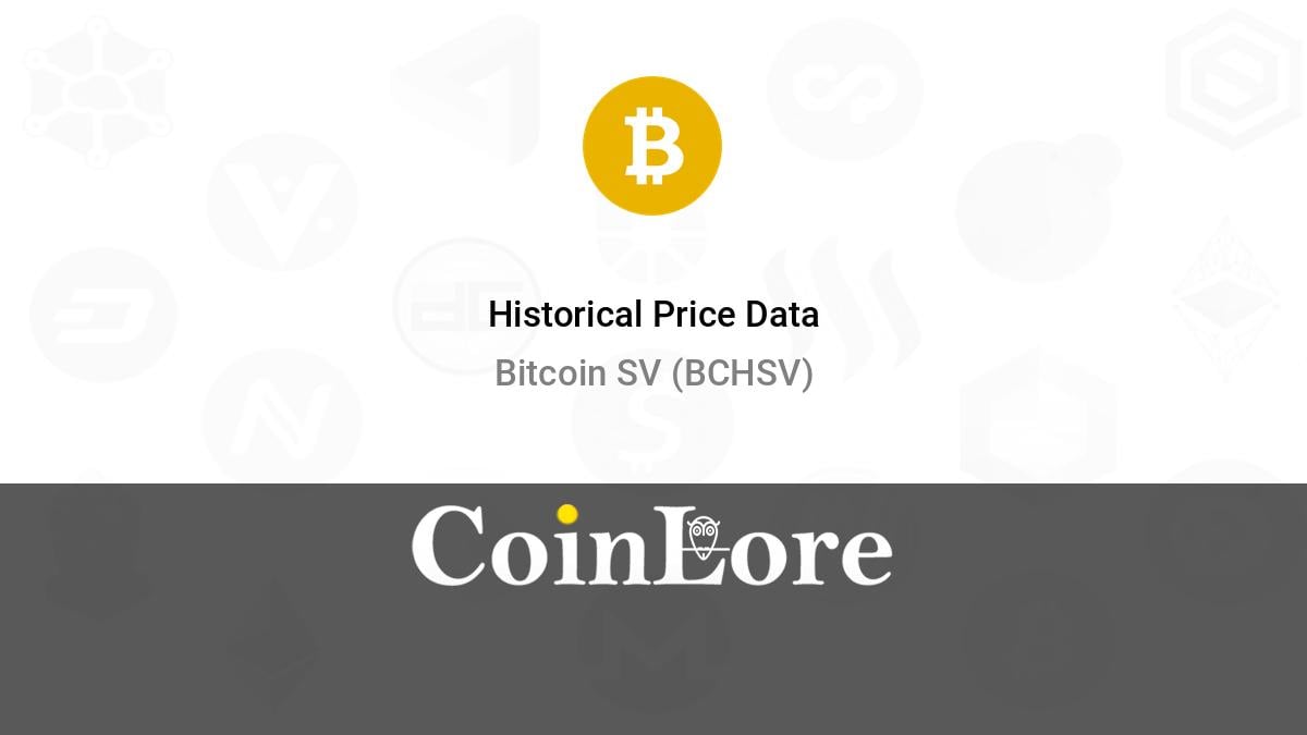 Bitcoin SV price today, BSV to USD live price, marketcap and chart | CoinMarketCap