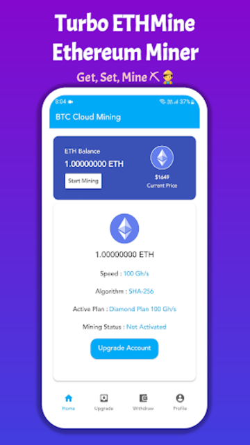 ETH CLOUD MINER APK Download - Free - 9Apps