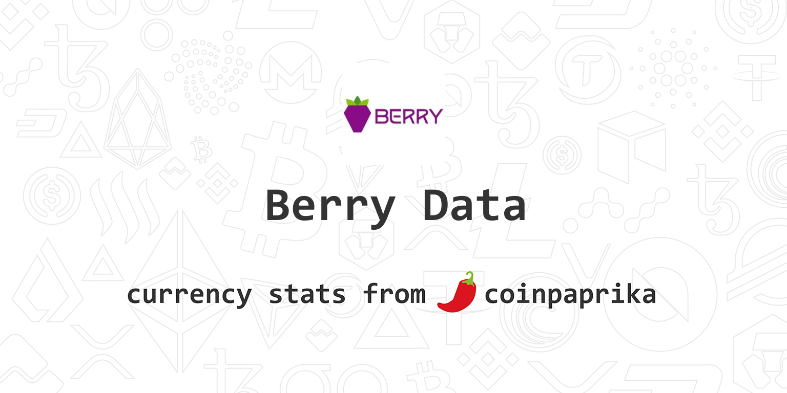 Berry Data Price | BRY Price index, Live chart & Market cap | OKX