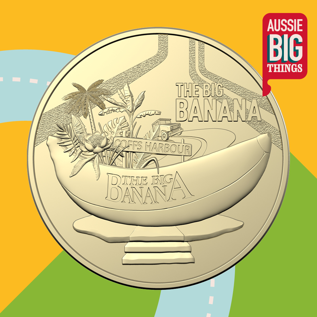 AUSTRALIA : Aussie Big Things Big Banana $ Coin. Extremely Fine £ - PicClick UK