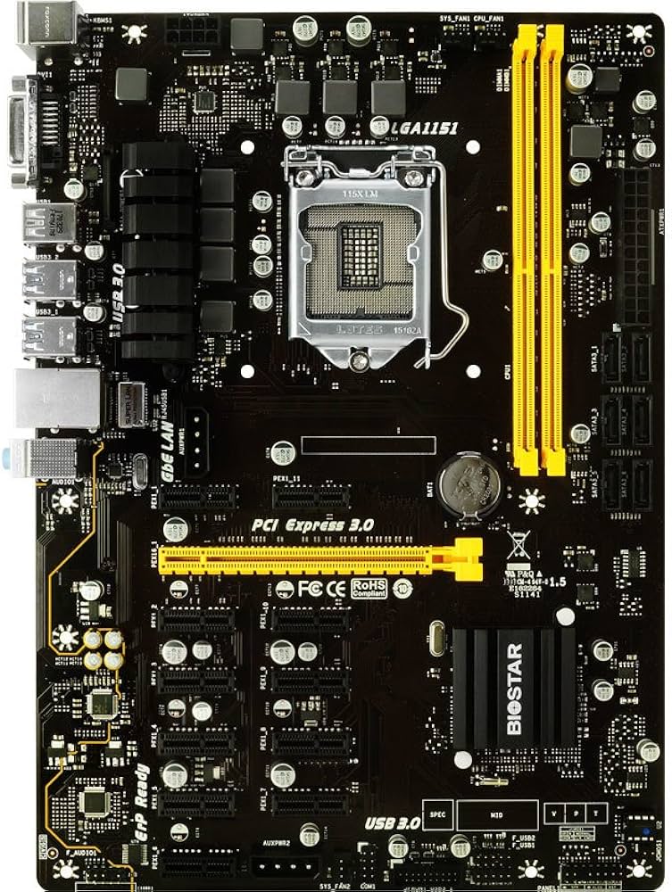 BIOSTAR TBBTC Motherboards 6 PCIE B LGA Kenya | Ubuy