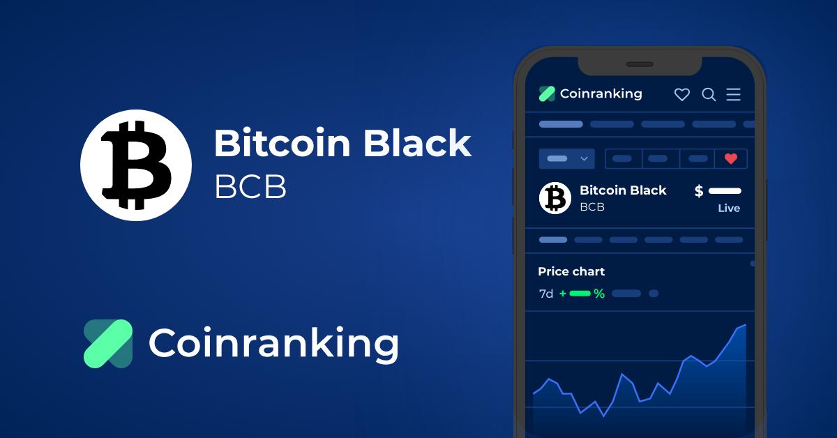 Bitcoin Black Price Today - BCB to US dollar Live - Crypto | Coinranking