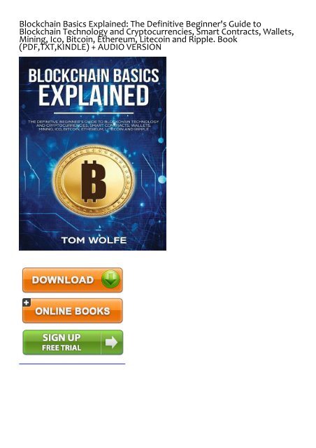 20+ Cryptocurrency Books for Free! [PDF] | cryptolive.fun