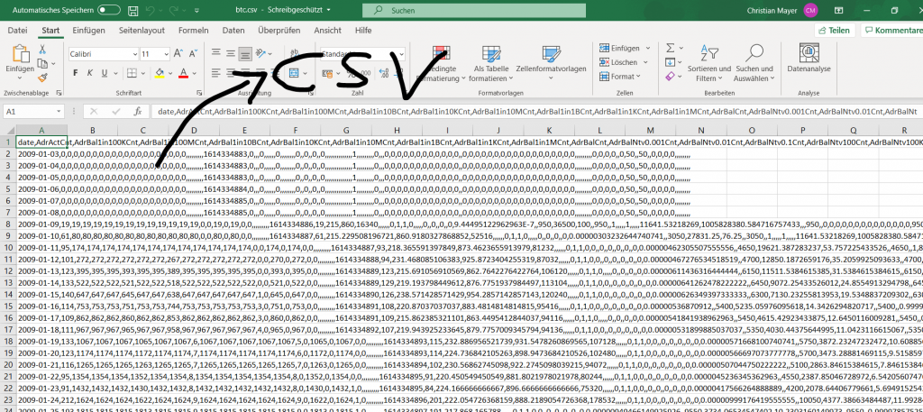 CSV File Export - Kaiko