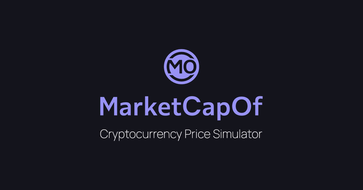 Market Cap Calculator - Coin / Token Market Cap Estimation Tool