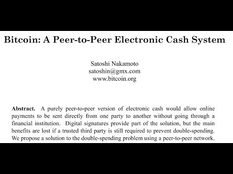 (PDF) Bitcoin A Peer-to-Peer Electronic Cash System | Flavio Vit - cryptolive.fun