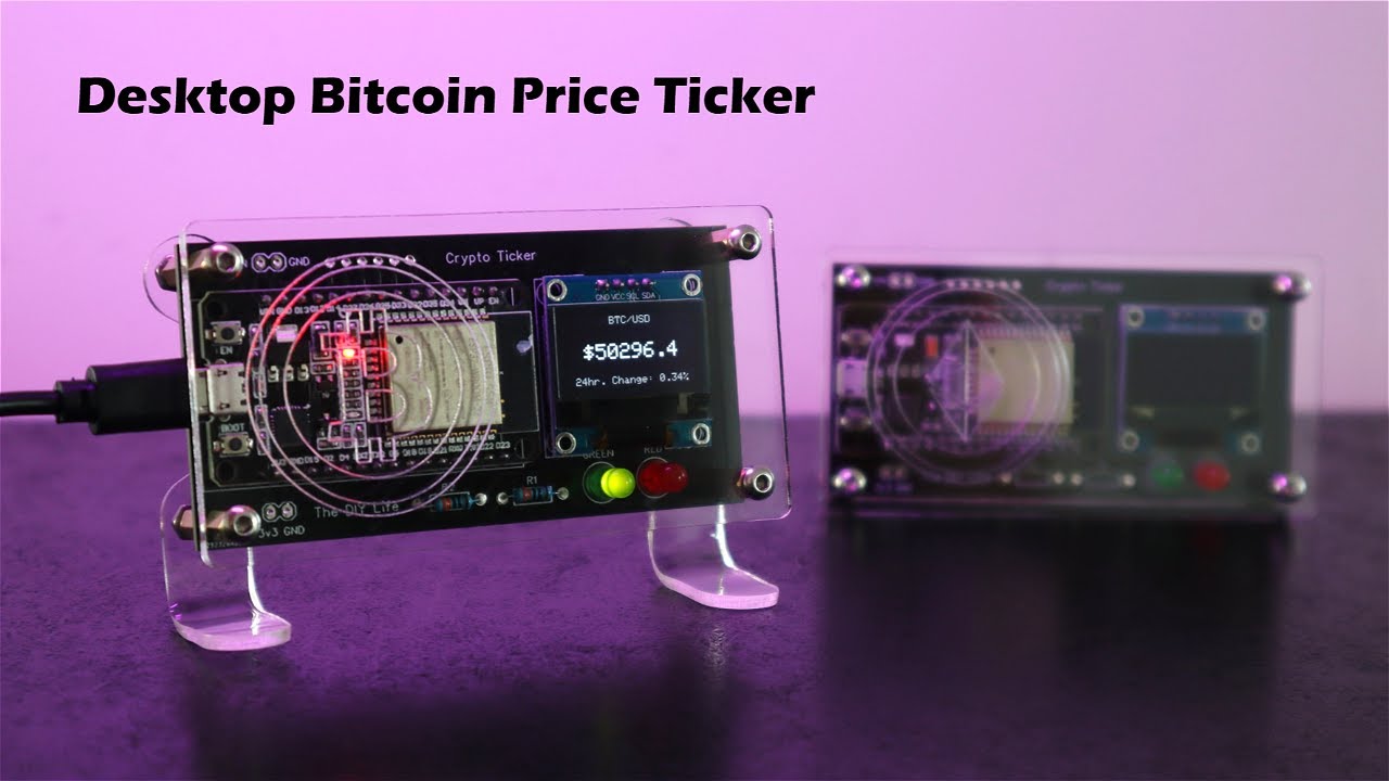 Bitcoin $ Price Tracker Using ESP32 & OLED Display