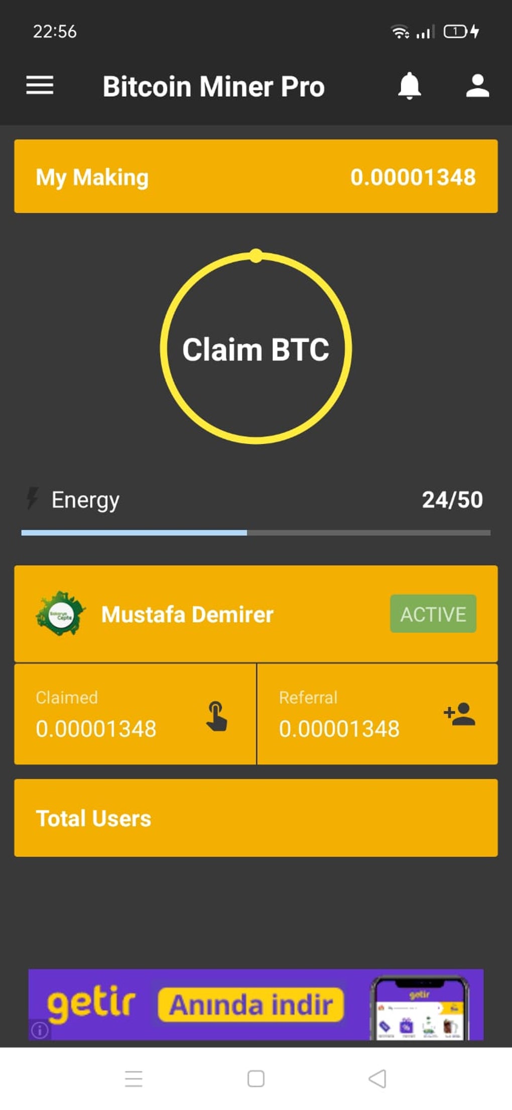 Download free Bitcoin Claim Free - BTC Miner Pro APK for Android