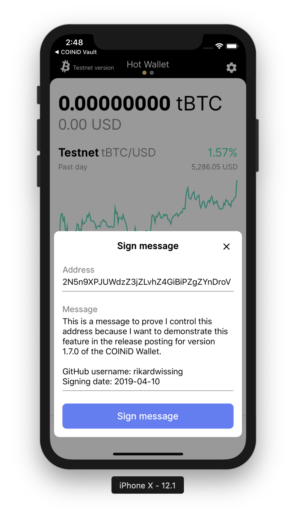 signmessage — Bitcoin