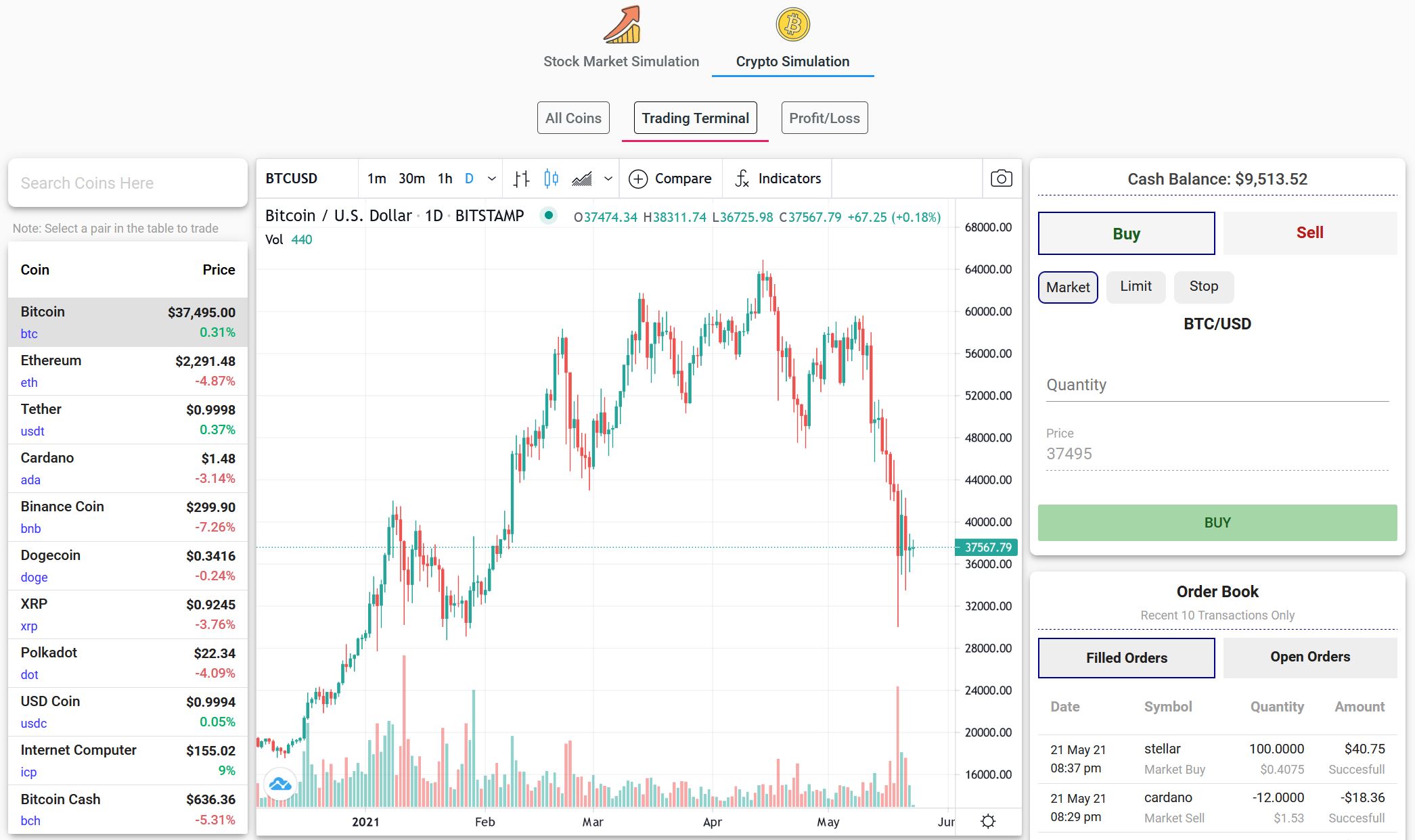 Free Crypto Paper Trading Account