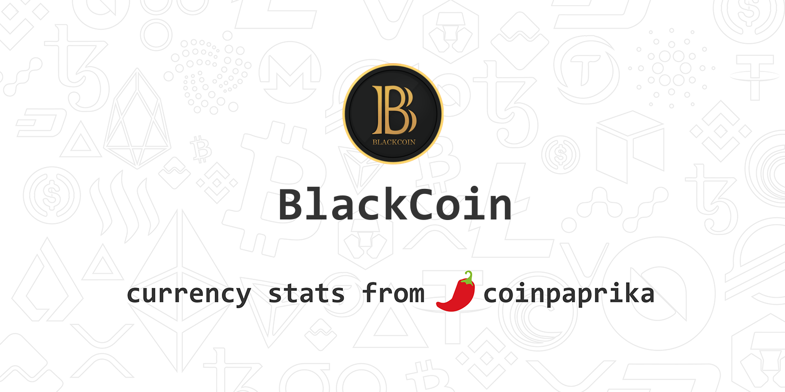 Blackcoin (BLK) - Actual prices, wallets and exchanges - BitcoinWiki