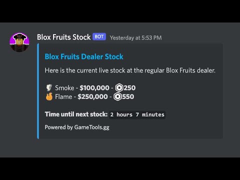 Bloxfruits Stock | Discord App Directory