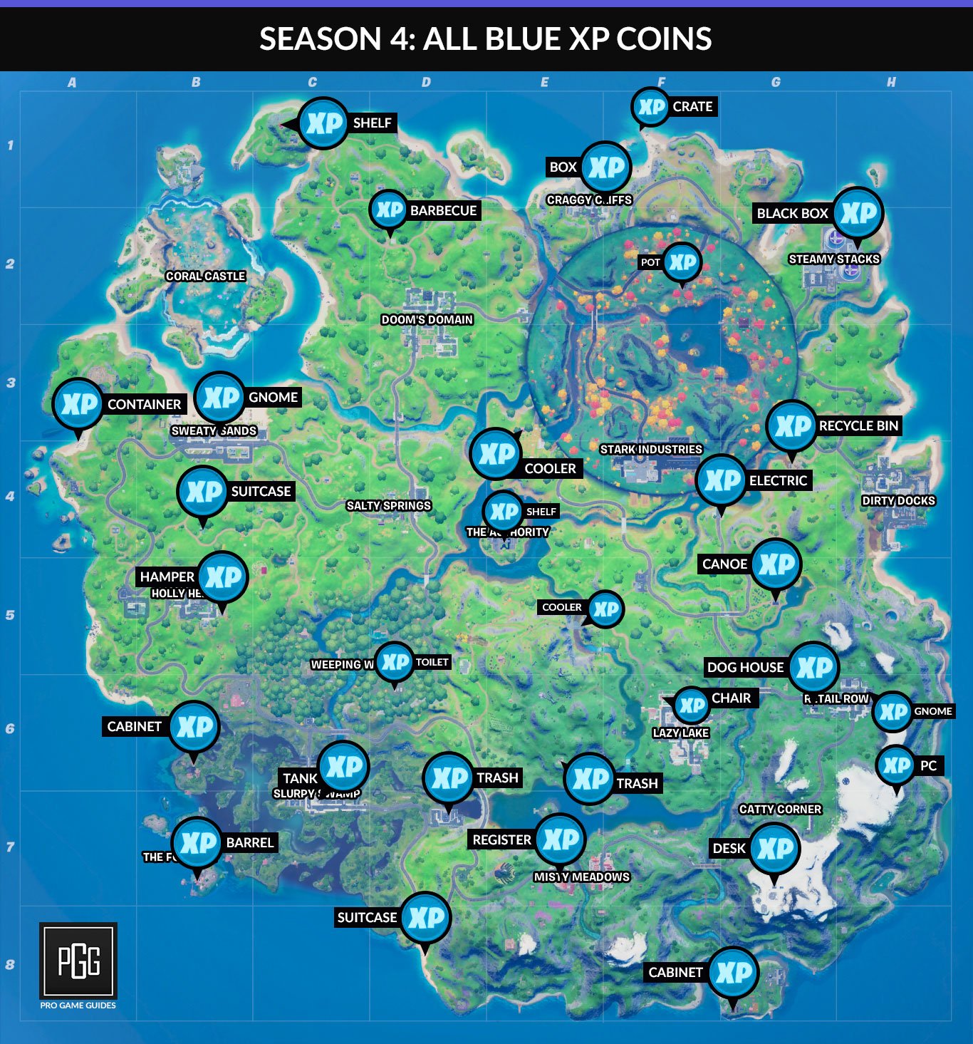 Fortnite Chapter 2 Season 4 Week 3 XP Coin Locations - Gamer Journalist