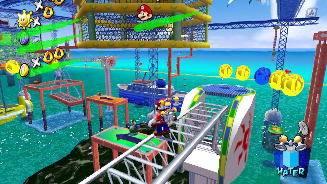 Super Mario Sunshine/Bianco Hills blue coins - Wikibooks, open books for an open world