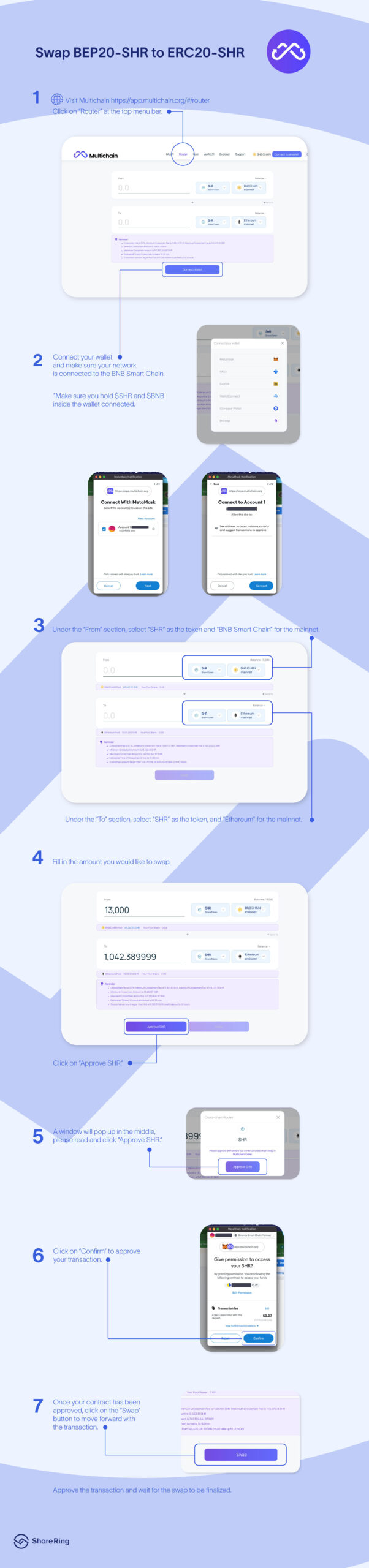 How to swap ETH to BNB on Trust Wallet - CrowdSwap