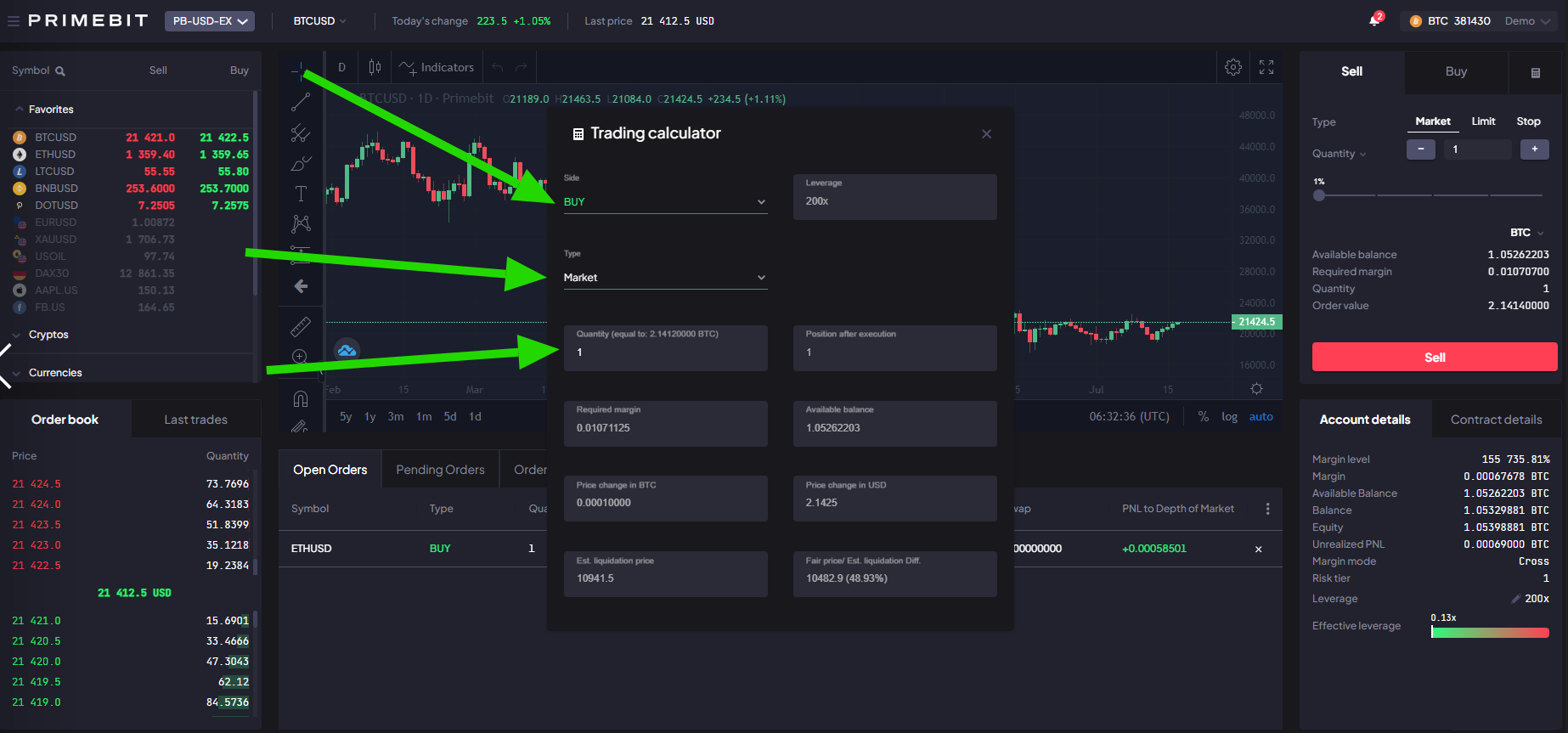 Calculate crypto stop loss and risk-return