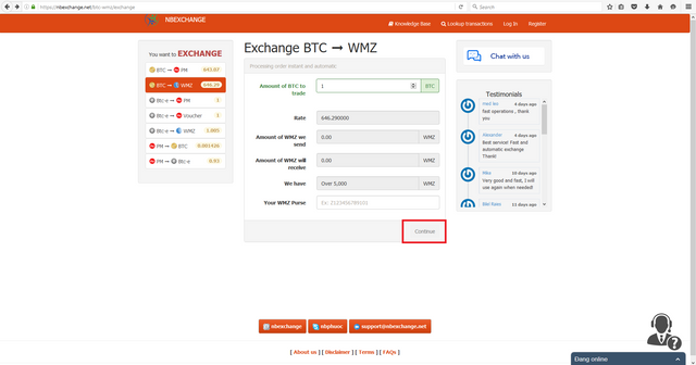 Exchange WebMoney WMZ to Bitcoin (BTC)  where is the best exchange rate?