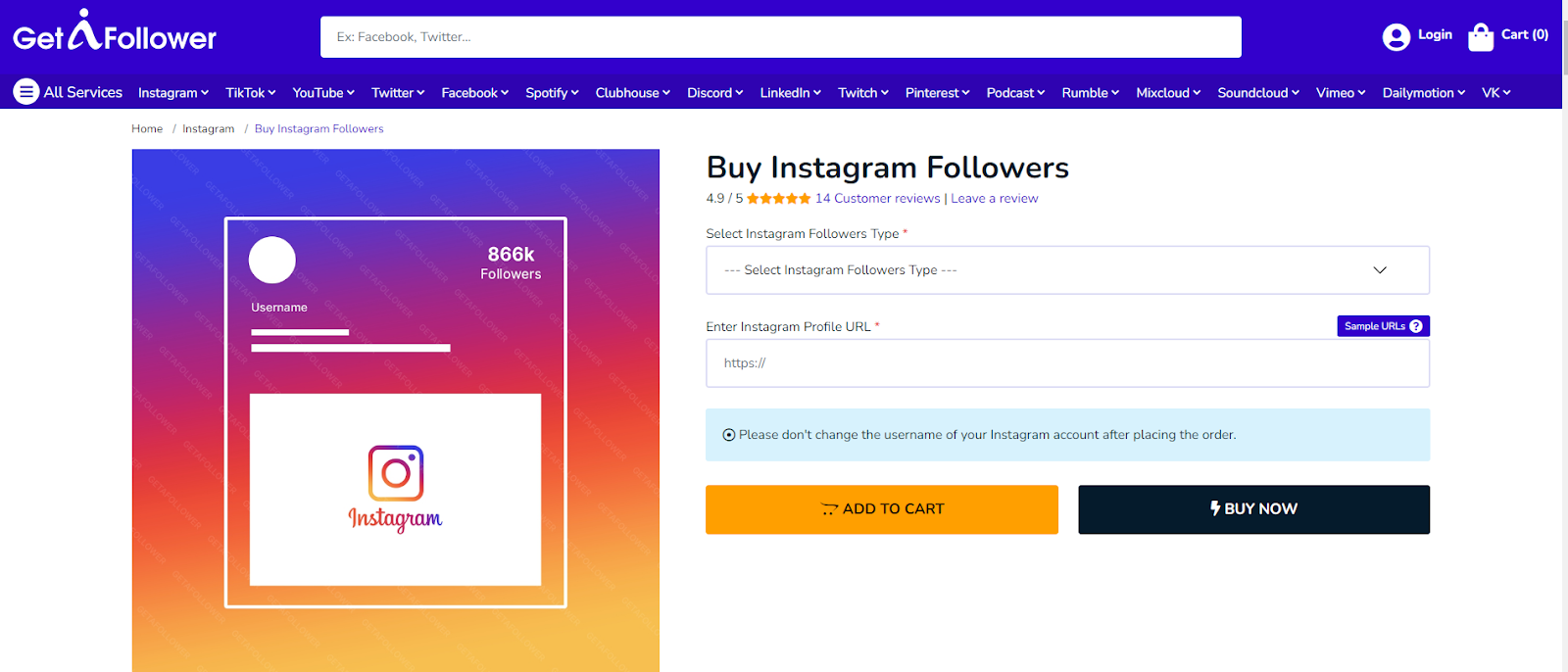 Buy Instagram Followers - % Real, Instant | Only $