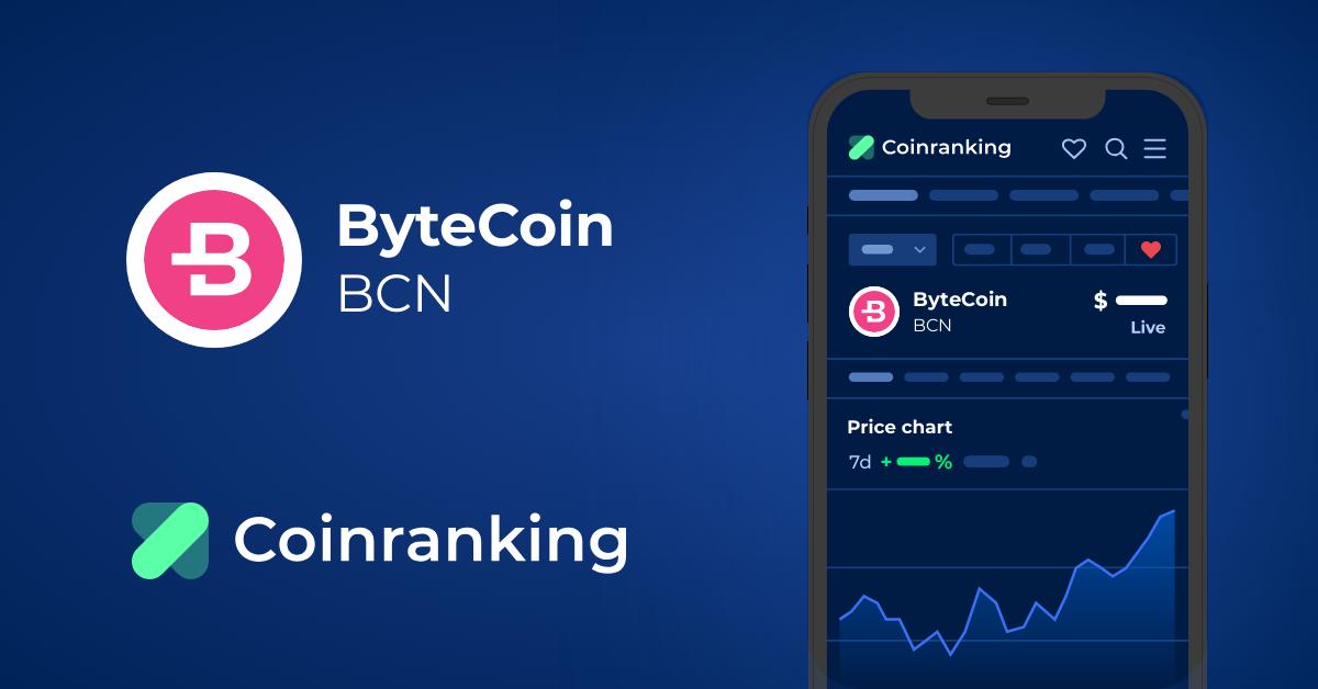 Convert 1 BCN to USD - Bytecoin price in USD | CoinCodex