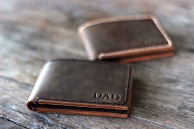 Personalized Mens Bifold Wallet - The Big Dixie Leather Bifold Wallet - Holtz Leather