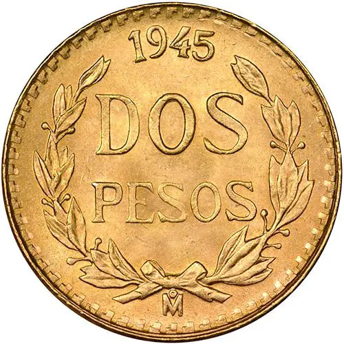 Buy Authentic Mexican dos pesos gold coin grams – RWMM