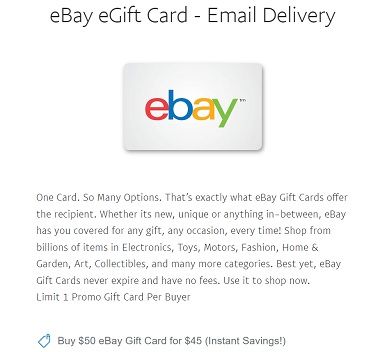 eBay Gift Cards - Perfect for Any Occasion | PayPal US