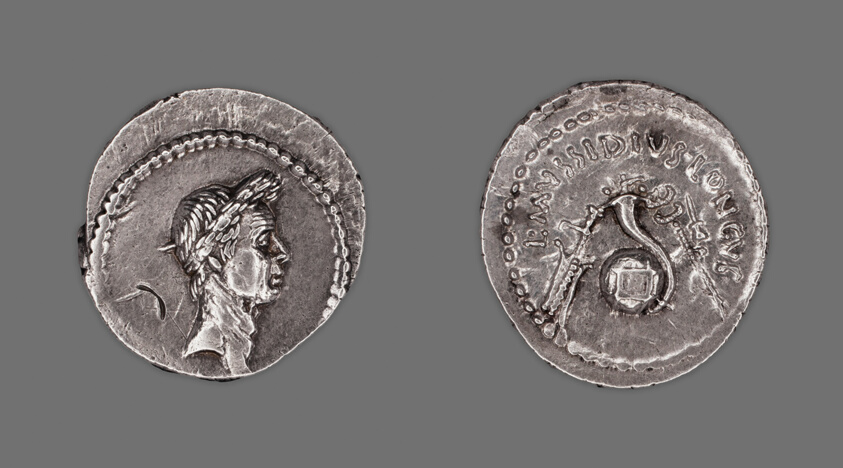 Denarius (Coin) Portraying Emperor Augustus | The Art Institute of Chicago