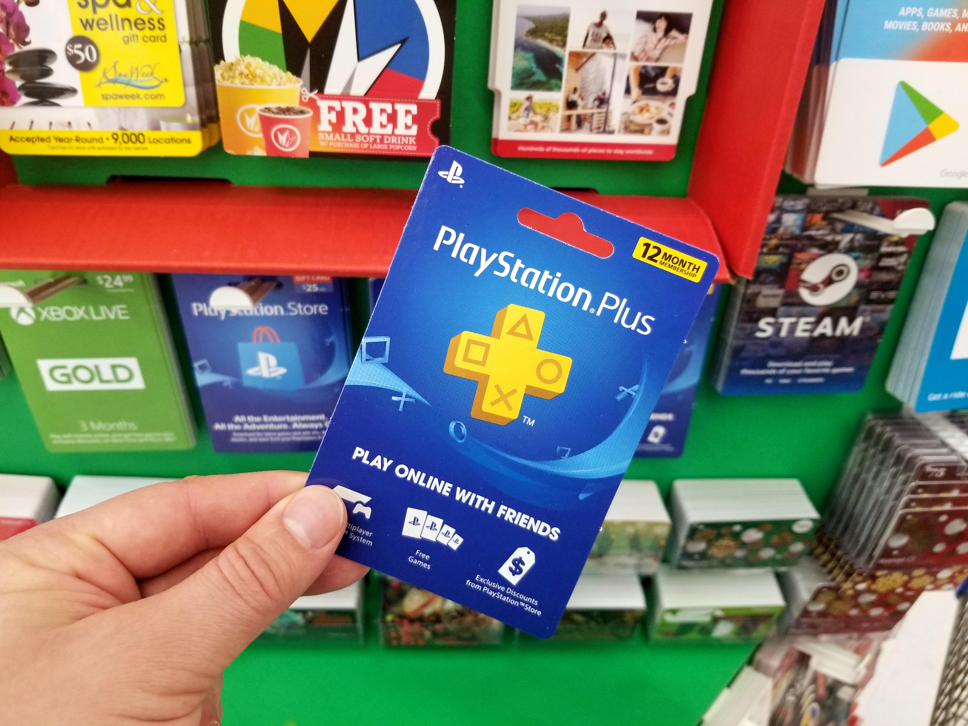 PlayStation gift cards