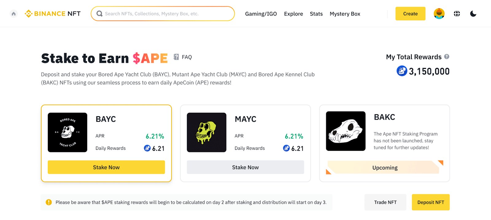 How to stake ApeCoin (APE) - KoinX