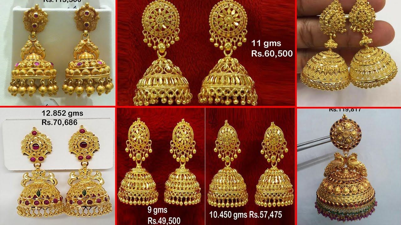 Latest 64+ Gold Jhumka Earrings Designs Online | Malabar Gold & Diamonds