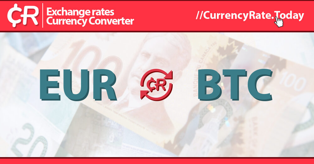 BTC to EUR Exchange Rate | Bitcoin to Euro Conversion | Live Rate