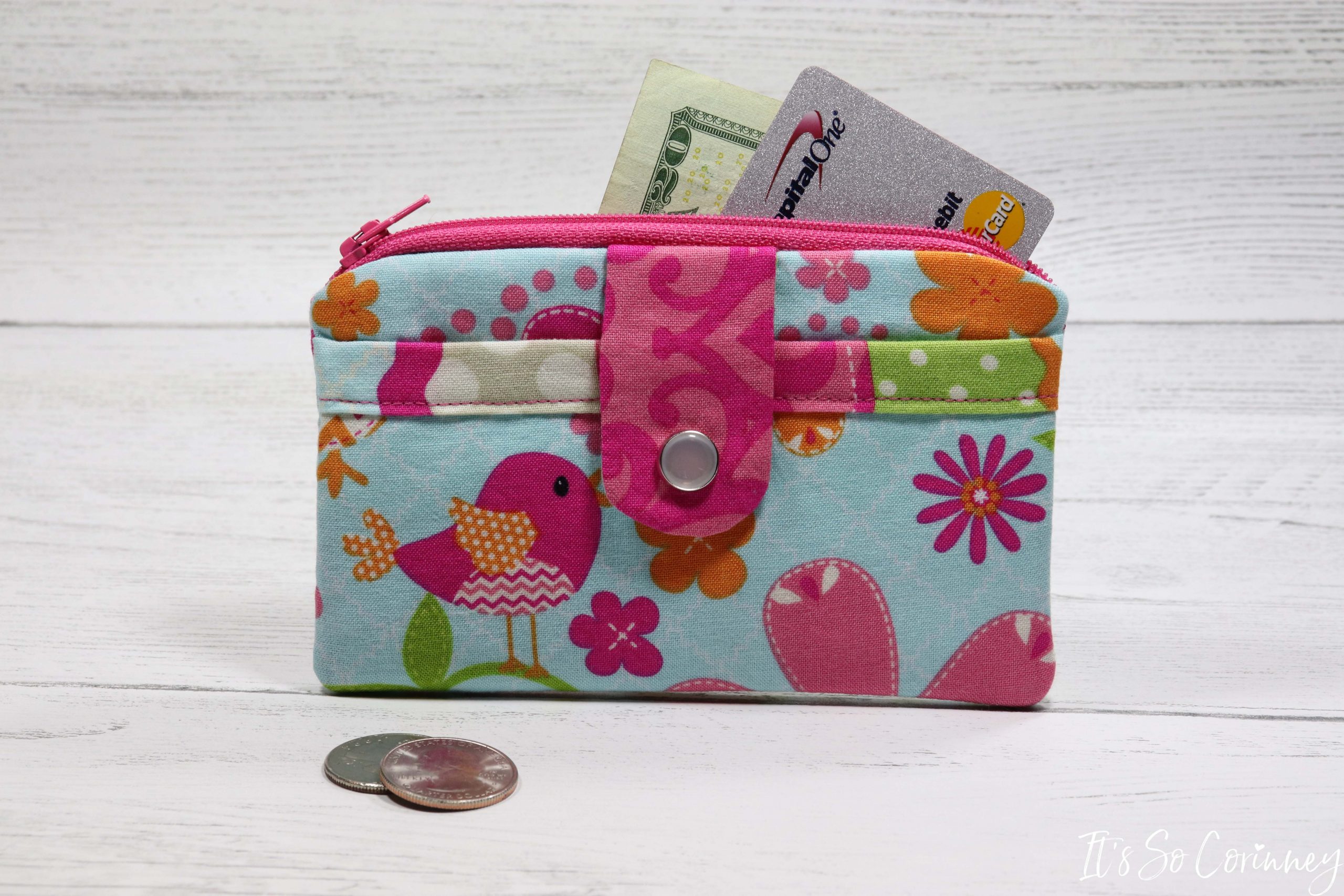 Zippered Coin Purse Sewing Tutorial - It's So Corinney