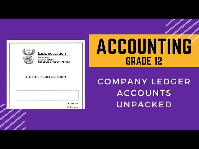 Companies Ledger Accounts | Mindset Learn