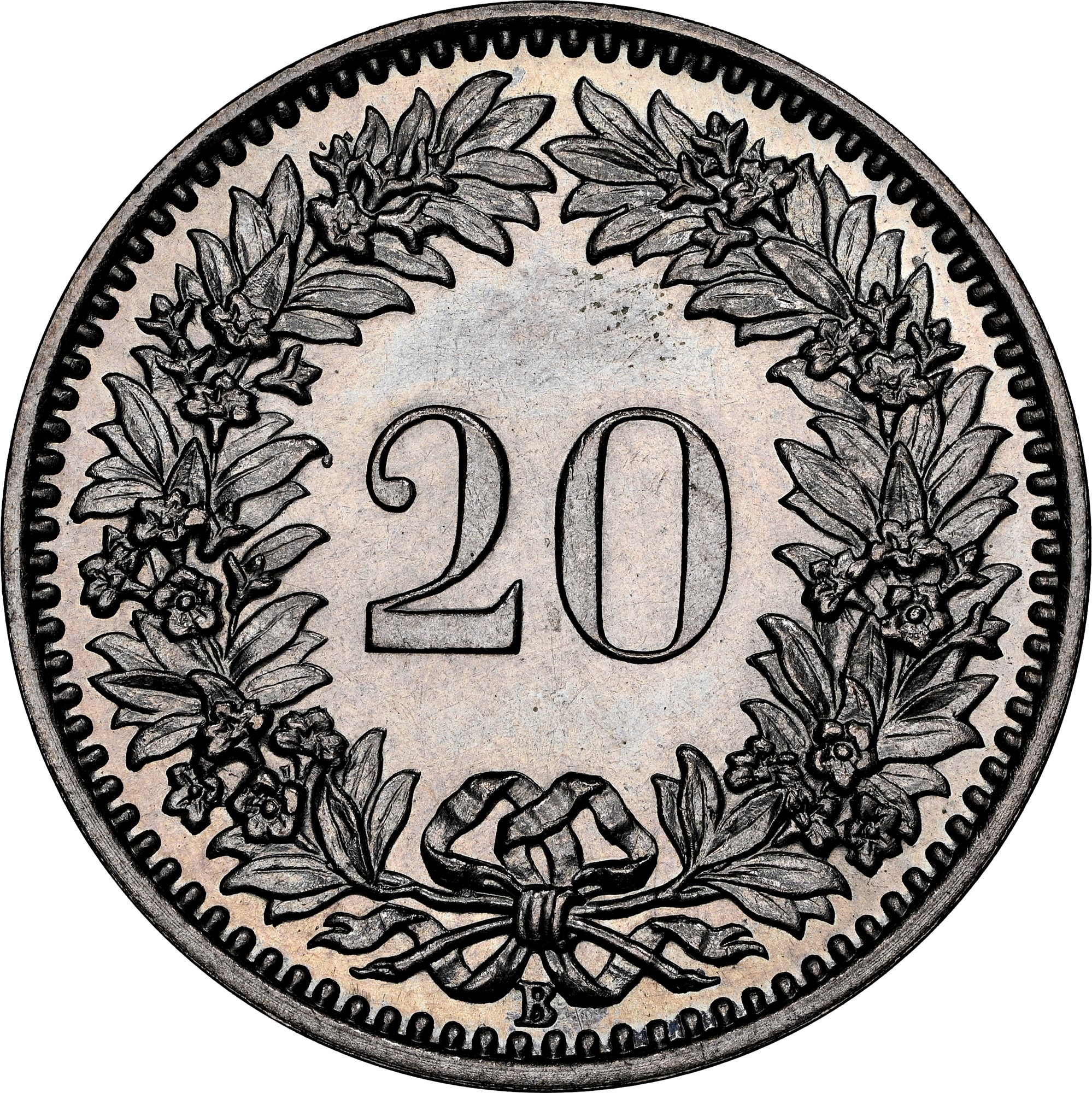 20 Rappen , Confederation - - 20 Rappen - Switzerland - Coin - 