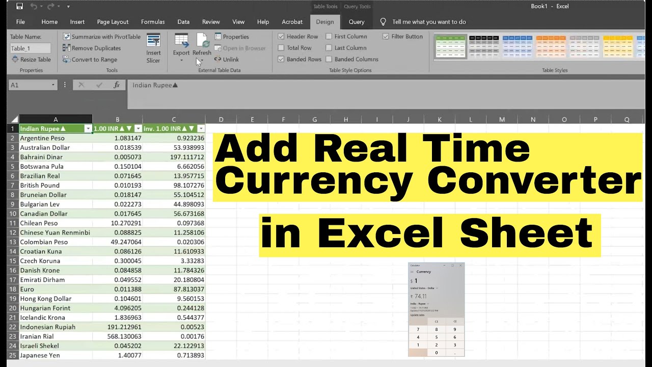 Convert Currencies With Excel - 5 Minutes Or Less! - Acuity Training