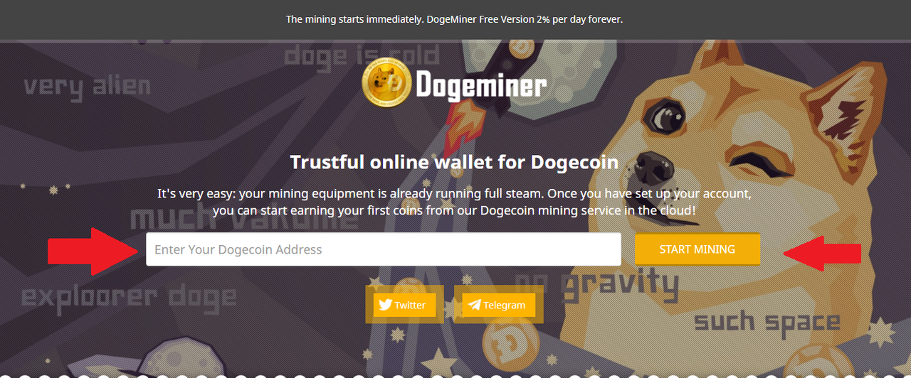 Doge Faucet - Dogecoin faucet, free doge!