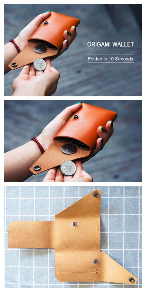 [Free Template] DIY Leather Coin Pouch - No-Sew Drawstring