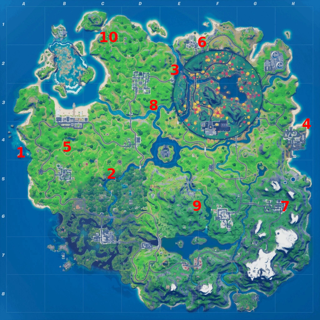 Fortnite: Season 5 Week 7 XP Coin Locations