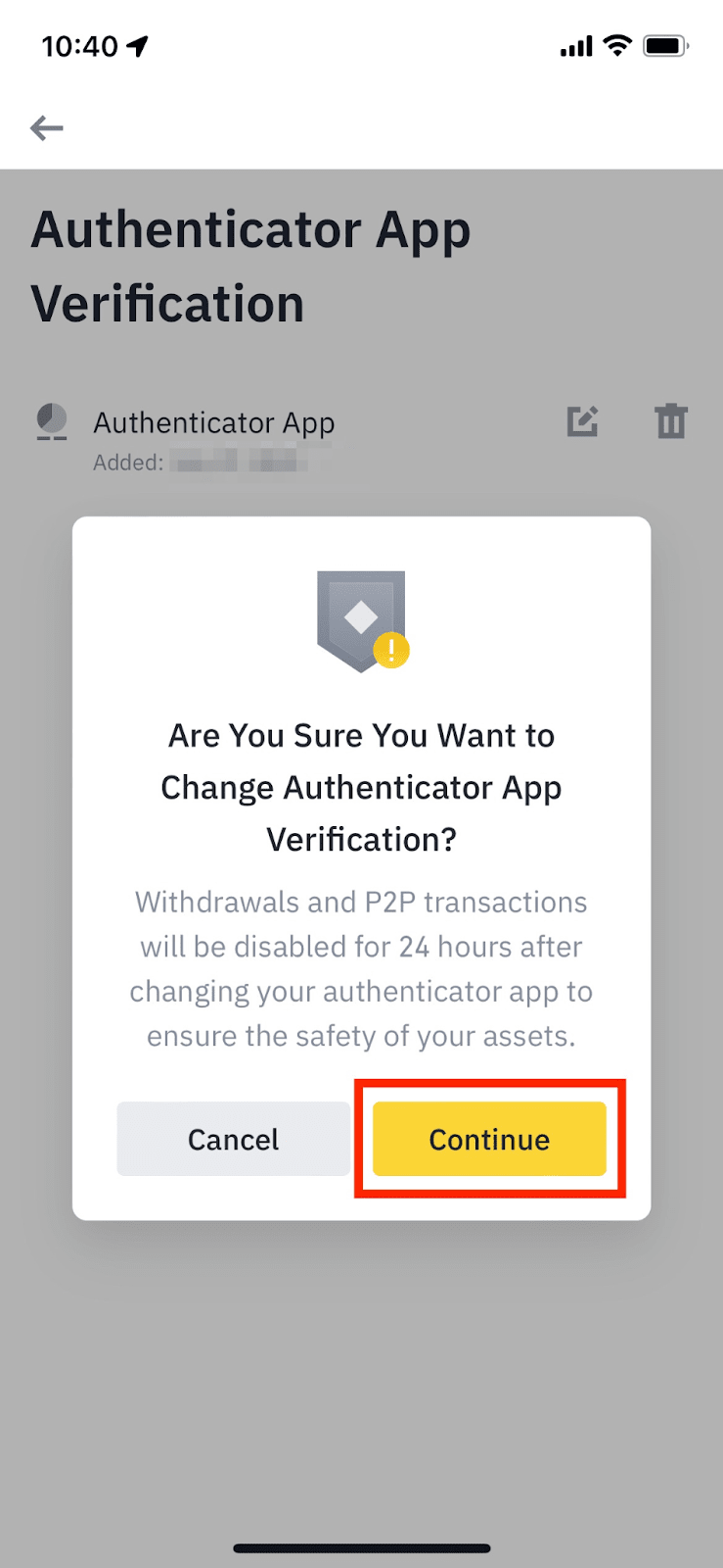 Binance - Authy