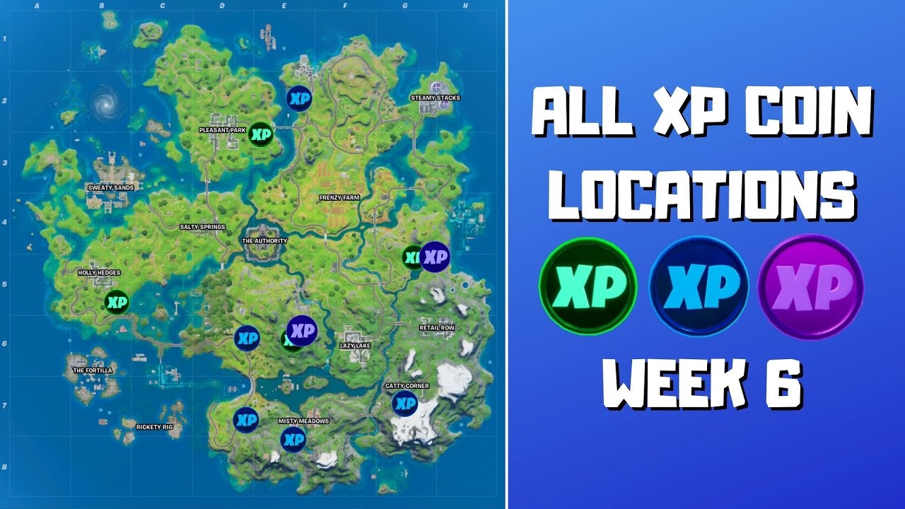 Fortnite: All XP Coins Locations For Week 6 - EssentiallySports