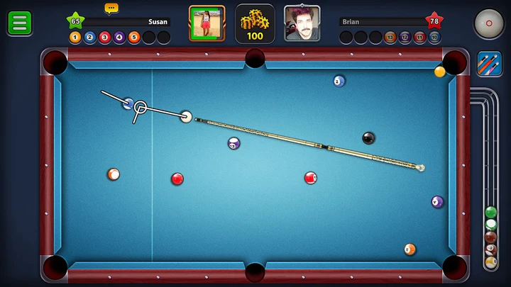 8 Ball Pool MOD APK Long Line, Auto Win, menu - Free Download