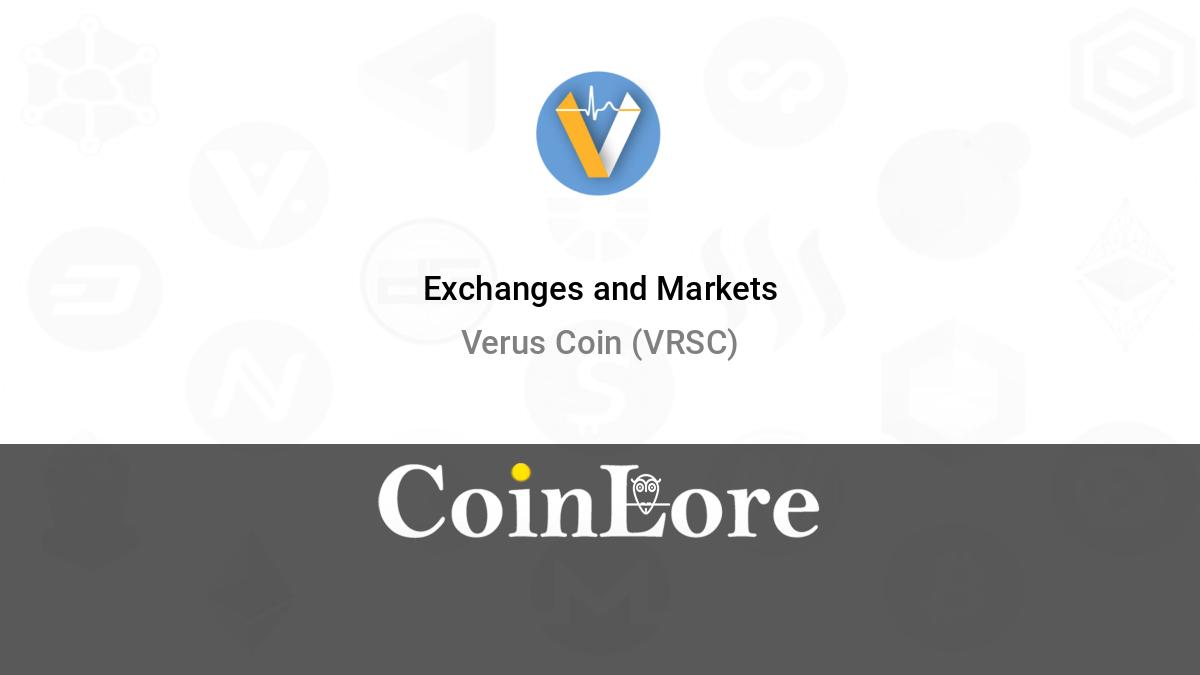 VerusCoin price today, VRSC to USD live price, marketcap and chart | CoinMarketCap