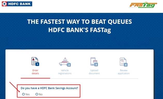 HDFC Bank FASTag: How to Apply for FASTag Pay, Fee, Recharge Online