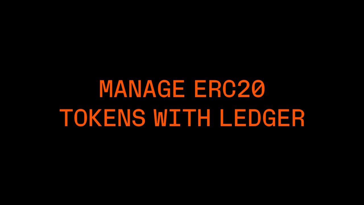 How to Send ERC20 Tokens to Ledger Nano S? - Crypto Head